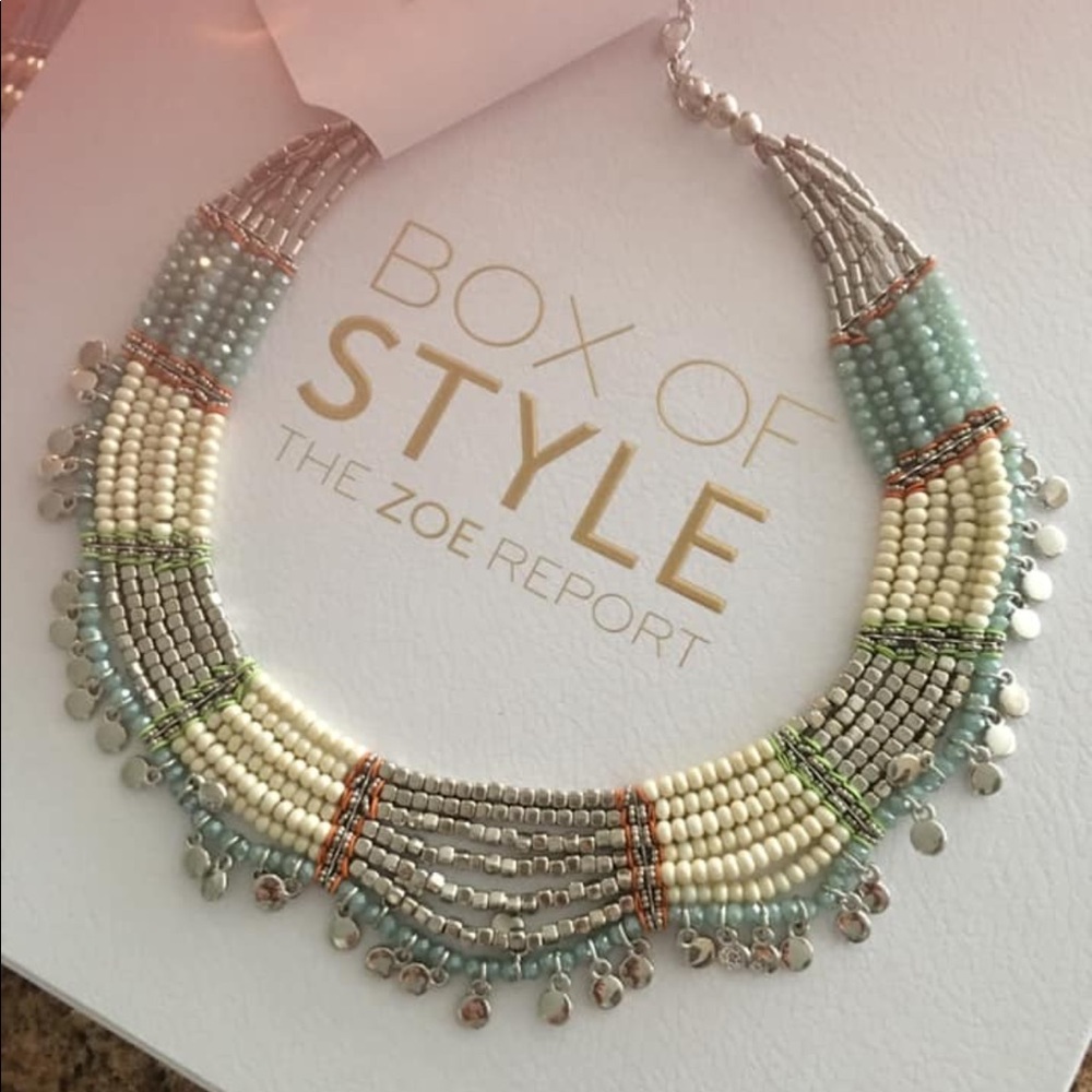 Charming Charlie new beaded collar necklace